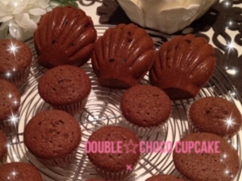 double☆choco cupcake